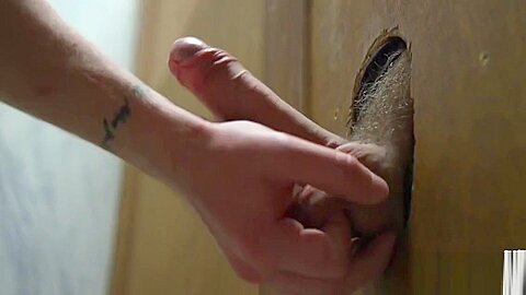 Edged stud dominated after gloryhole fun