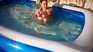 Elegant And Flexible Babe Swimming Underwater In The Outdoor Swimming Pool  Swimmingsuite
