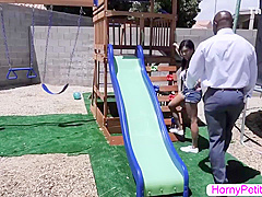 Ember Snow - Asian Hottie Plays And Fucks Her Stepdads Bb