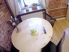 European amateur pov fucked after massage