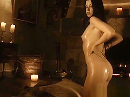 Exotic Beauty By The Indian Fireplace