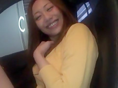Exotic Japanese slut Nagisa Nishihara in Amazing Cunnilingus, Car JAV clip
