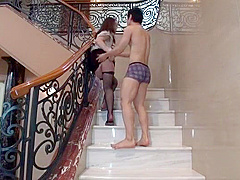 Fabulous Japanese slut Azumi Mizushima, Maki Mizusawa, Yuri Sato 2 in Best Stockings, Blowjob JAV clip