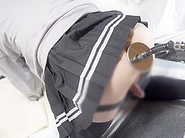 ヒストンマシンに抜き差しされて連続潮吹き お漏らしか止まらない 女装オtニー 男の 偽 慰菊射精 Femboy Japanese Crossdresser