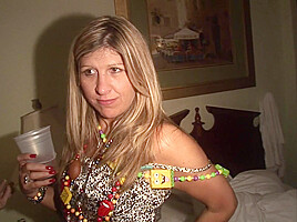Festive Girls Naked Fun On The Bed - HotEuroGirls