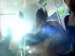 Fingered Stimulated With Toys Tits Rubbed Nipples Sucked By Many Girls On The Train