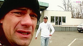 First In The Car, Then Fucked The Blonde Girlfriend At Home