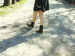 Flashing Without Panties Naked On The Street In Public Caught By Strangers Trains Car Bus