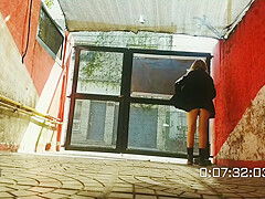 Flashing Without Panties Naked On The Street In Public Caught By Strangers Trains Car Bus