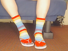 Fluffy Fuzzy Socks Flip Flops Shoeplay