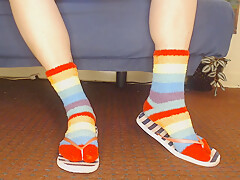 Fluffy Fuzzy Socks Flip Flops Shoeplay