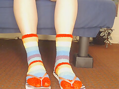 Fluffy Fuzzy Socks Flip Flops Shoeplay