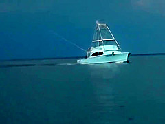 Foursome boat party fucking at sunny day