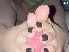Fresh Black Pedicure Work Step Brothers Fat Cock