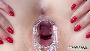Frisky Czech Teenie Spreads Her Wet Vagina To The Specu