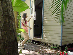 Full Scene - Caught Masturbating , I Fucked My Asian Stepdaughter Hard In My Shed