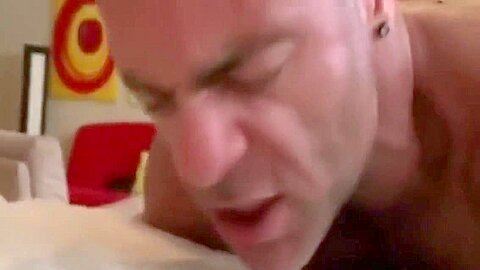 Gay bear fucked by straight guy over massage table!