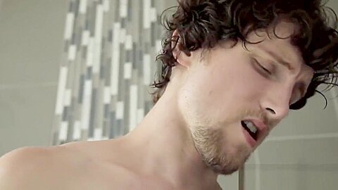 Gay hunk getting rammed raw in shower