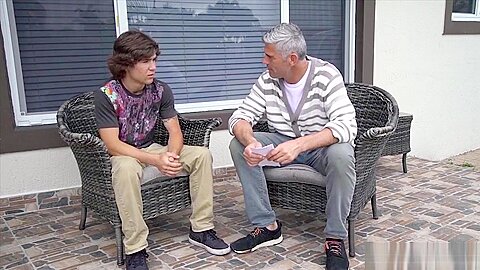 Gay stepdad had a conversation with the boy next door