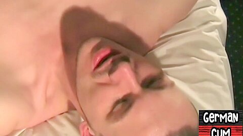German amateur stud barebacked in threesome by gaydaddies