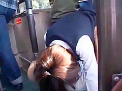 Getting Both Holes Fucked Dps By Guys On The Bus