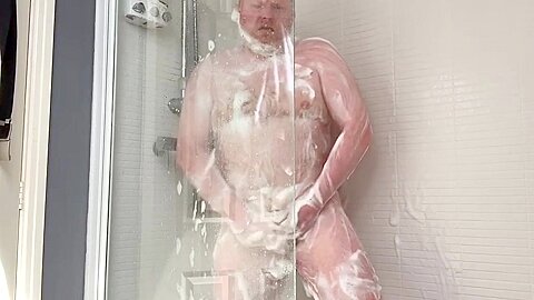 Ginger Bear In The Shower
