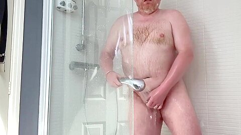 Ginger Bear In The Shower