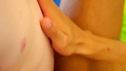 Ginger twink massages and fucks his cute lover raw