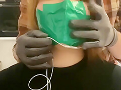 Girl Duct Tape Gagged