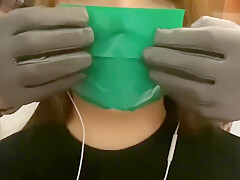 Girl Duct Tape Gagged