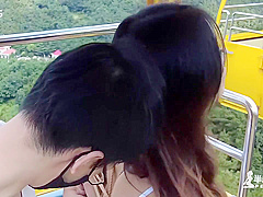Girl On Cable Car