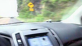 Girl Shows Snatch In Car - Analdin - Brooke Haze