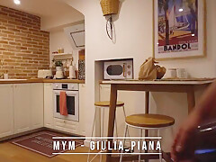 Giulia Piana - Fuck At Breakfast I Empty His Balls Into My Mouth