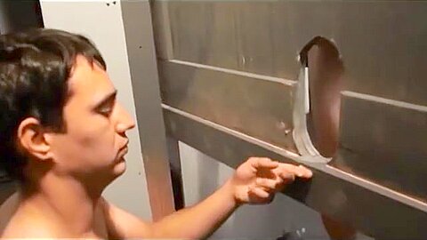 Glory hole and bathroom frot and suck