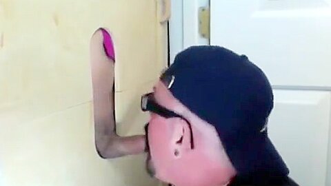 Gloryhole Suck Off Of Curious Married Guy