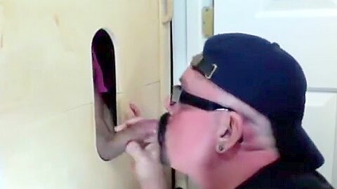 Gloryhole Suck Off Of Curious Married Guy