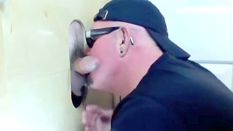 Gloryhole Suck Off Of Curious Married Guy