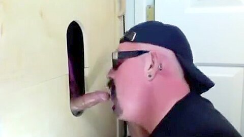 Gloryhole Suck Off Of Curious Married Guy