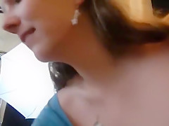 Gorgeous Girl Laughs, Drinks, Teases, Belches