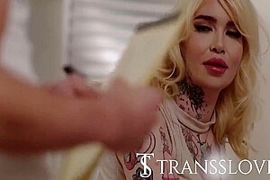 Gracie Jane And Johnny B - My Roommate Wants To Try A Trans For The First Time 8 Min