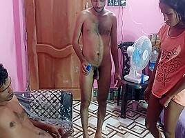 Group Fuck Sexy Black With Ebony And Big Black Cock And White Cock Threesome