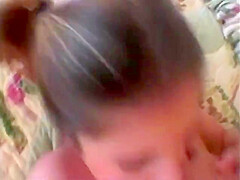 Guy Fucks Cute Blonde Wearing Pigtails