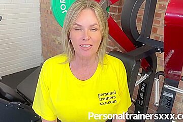 Gym Milf Drains All Her Clients