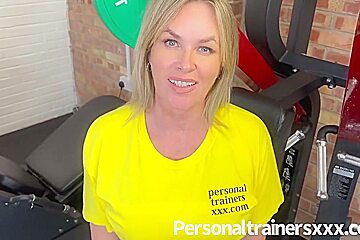Gym Milf Drains All Her Clients