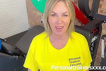 Gym Milf Drains All Her Clients