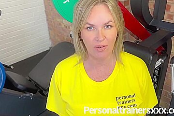 Gym Milf Drains All Her Clients