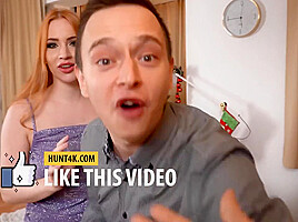 HUNT4K  MILF with big knockers fools around with unknown man for hubby
