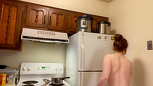Hairy Bush Opera Singer Talks Strap Ons And Gets Steamy! Naked In The Kitchen 65