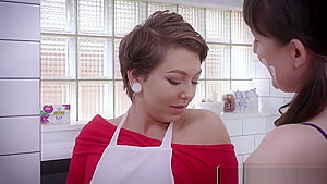 Hairy and shaved lesbian amateurs lick cunts