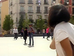 Handcuffed naked slave public disgraced